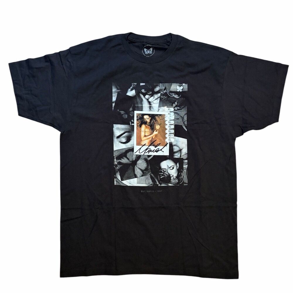 Mariah Carey Butterfly 25th Anniversary Official Merch T'shirt Black Size XL New